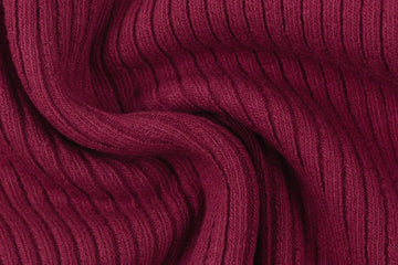 Grobstrickbündchen "Heiko", Strickschlauch, burgundy, 0,5 m